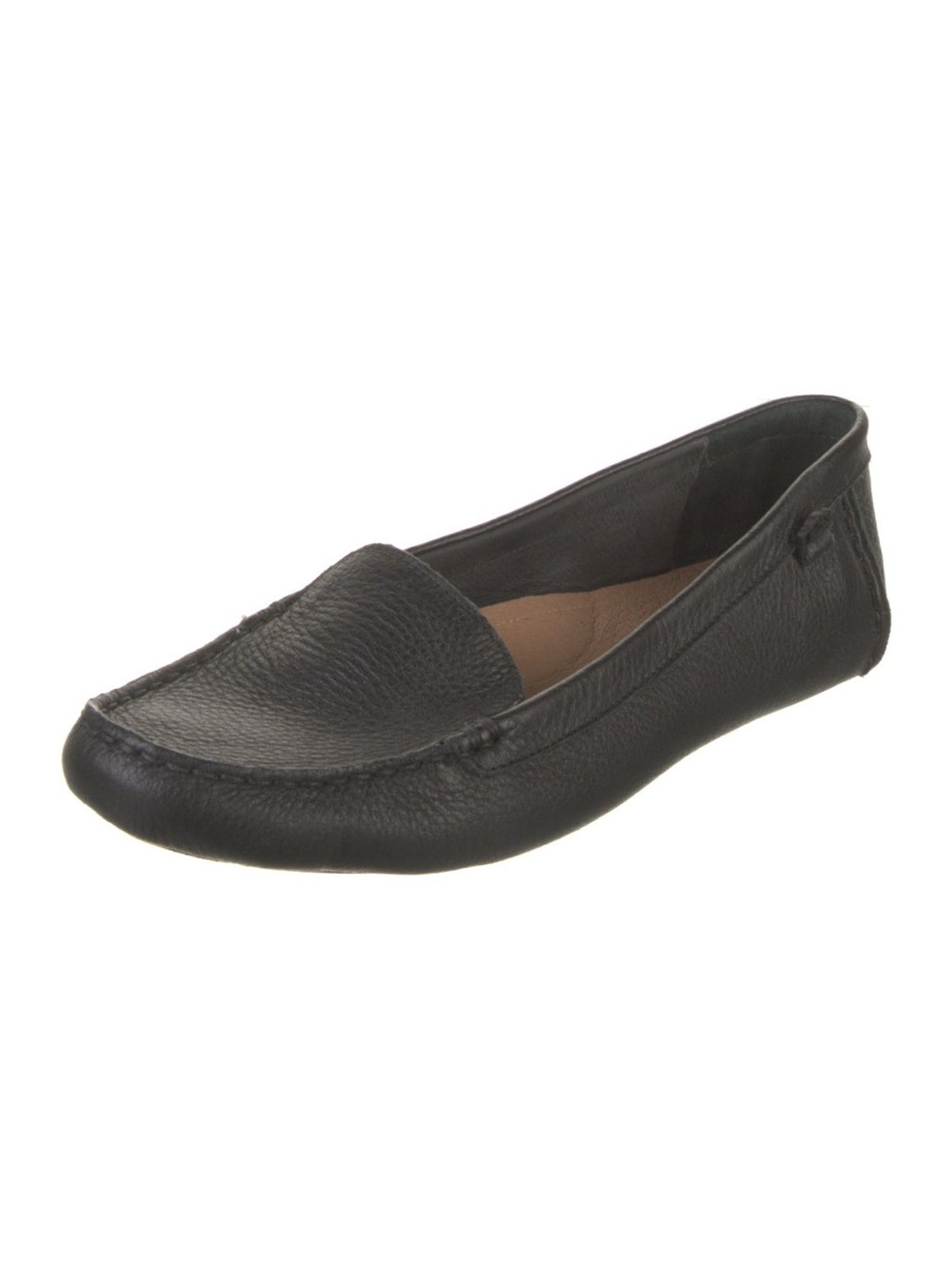 New NIB UGG black Leather Loafers Women's Size: 8